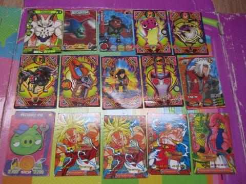 Lote de cartas variadas dragon ball y otros