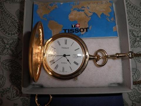 RELOJ TISSSOT DE BOLSILLO CHAPADO EN ORO