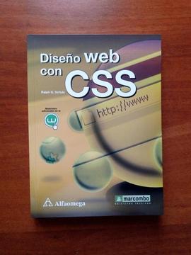Libro Diseño WEB con CSS, Editorial Alfaomega, Sin Marcas Excelente Estado