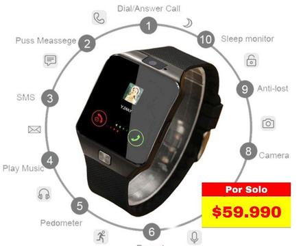 Reloj Inteligente Smartwatch Llamadas Sim Sd Camara Notificaciones