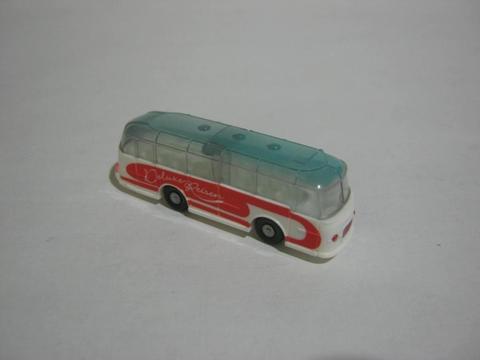 Bus Plástico De Turismo En Miniatura Años Sesentas