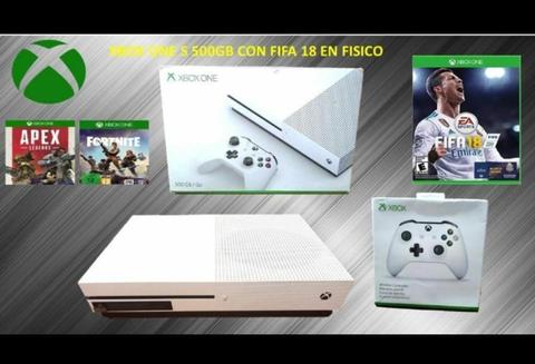 Xbox One S 500GB en Caja Todo Como Nuevo