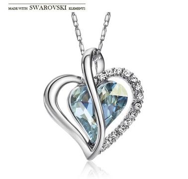 Collar Para Mujer Corazón Cristales Swarovski Regalo Ideal