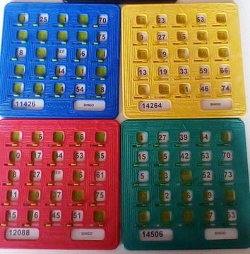 30 Cartones Plásticos Para Bingo Tablas De Bingo Profesional