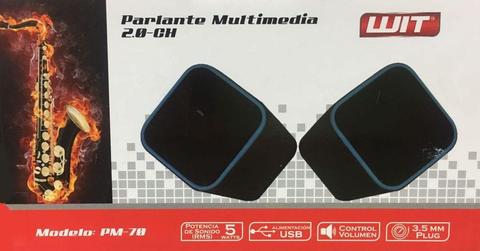 Mini Parlantes WIT PM 70 Multimedia 2.0