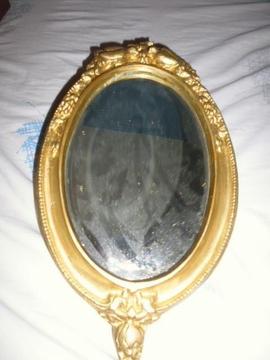 espejo antiguo en bronce medidas alto 40cm x 30 ancho 3122802858