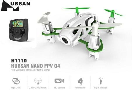 Drone HUBSAN Nano Q4 H111D fotografía y grabación tiempo real