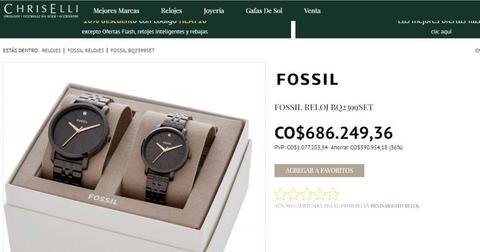 Relojes Fossil para Dama y Caballero Originales, nuevos