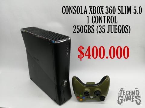 Consola Xbox 360 Slim 250gbs 400