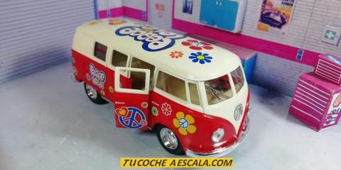 Carros de colección a escala ,Volkswagen COMBI hippie