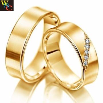 Argollas de Matrimonio en Oro Y Diamante