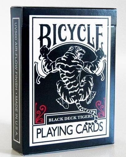 Baraja de Cartas Negras Bicycle Black Tiger Para Magia y Cardistry Nuevas y Originales