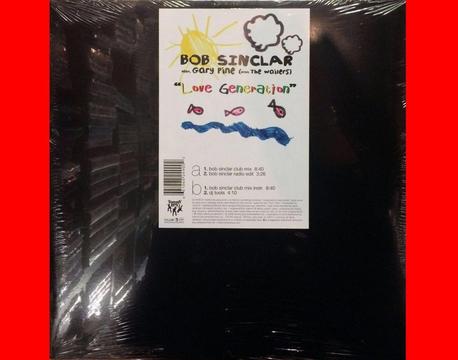 * LOVE GENERATION Bob Sinclar acetato vinilo singles musica para tornamesas DJ tocadiscos deejays Entrega a domicilio