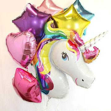 Globo Metalizado Unicornio 80 Cms