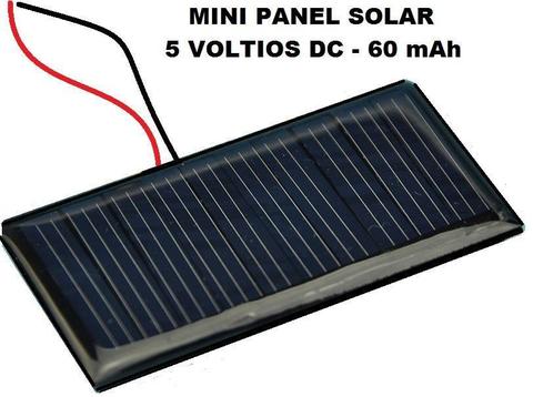 MINI PANEL SOLAR 5 VOLTIOS 60 MILIAMPERIOS PARA PROYECTOS