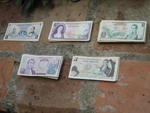 182 Billetes De Colombia