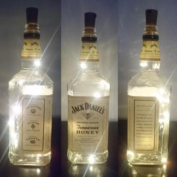 Botella Decorativa Jack Daniels con Led