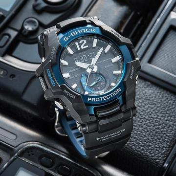 Reloj Casio G Shock Grb100 Gravitymaster Negro Azul Standard