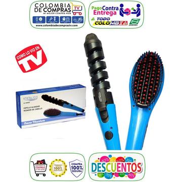 Combo Tv Cepillo Alisador Digital 450ºf Rizador Curl Nuevos, Originales, Garantizados