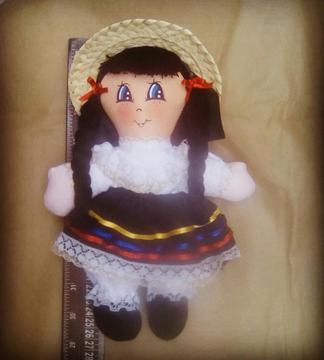 Muñeca de Trapo Colombiana Campesina