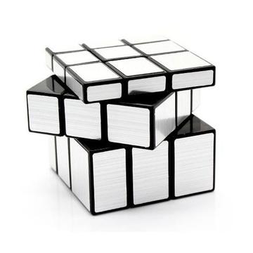 Cubo Rubik 3x3 Espejo Figuras Plateado