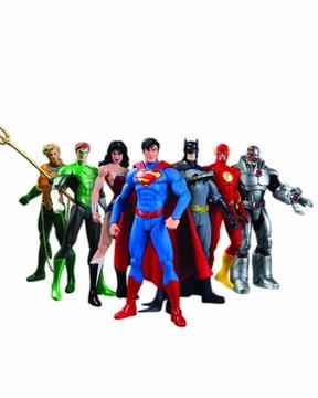 Figuras Pack x 7 Justice League DC Collectibles Original