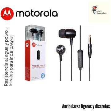 Audifonos Motorola earbuds metalicos