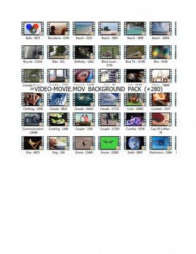 Videosmovies Formato .mov Background Pack 280hd50 Sound Loops