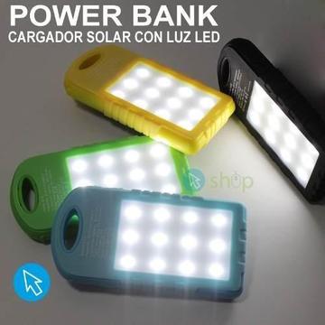 REF 0053 Power Bank Solar 10000 Mah Contra Polvo, Agua Y Caidas original cargas reales ENVIÓ CONTRA ENTREGA EN COLOMBIA