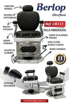 Silla barbería CB111