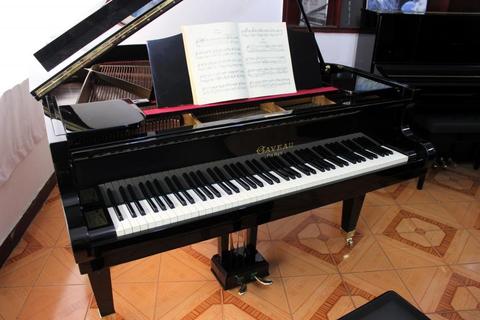 Piano francés GAVEAU 1/2 cola, 173cm, original con teclado de marfil