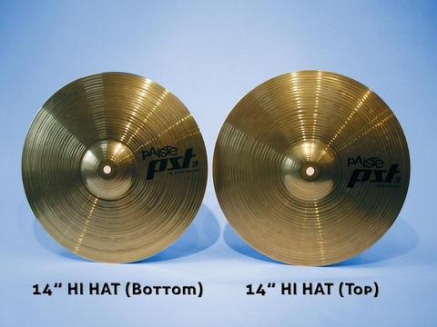 Set Platillos Paiste Alemania Hit Hat Crash Ride