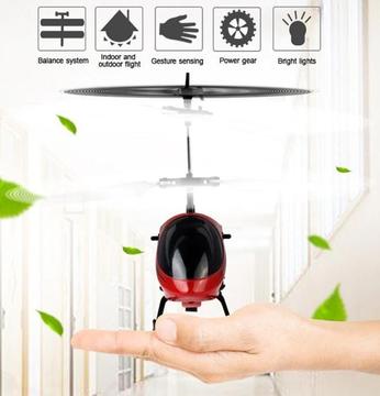 Helicóptero control remoto RC Dron mini Drone pincel motor RC Avión de inducción infrarrojo parpadeante luz LED