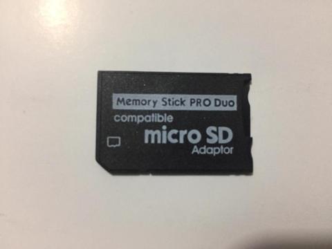 Adaptador micro sd a memory stick para psp nuevo
