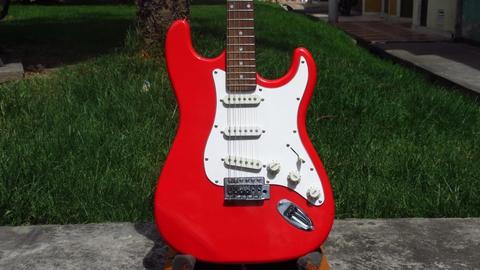 Guitarra eléctrica Texas Stratocaster Roja