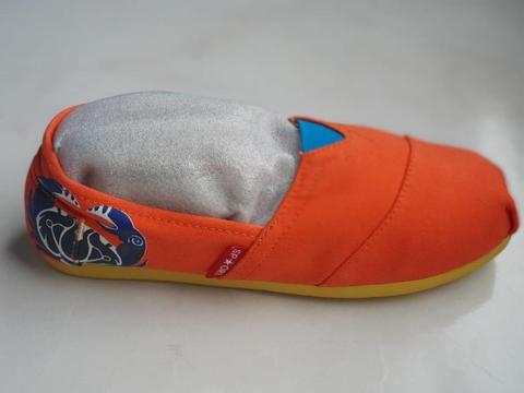 Alpargatas Sport Naranja Con Cangrejo Azul Oscuro con envio gratuito