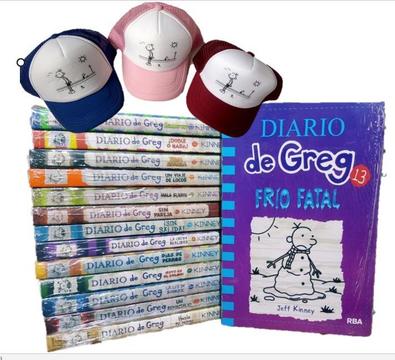 Diarios de Greg x 13 libros nuevos Gratis cachucha y envio