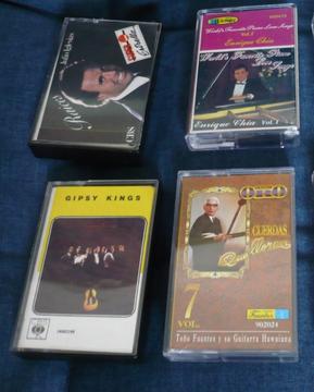 Cassettes Julio Iglesias, Toño Fuentes, Gipsy Kings, Enrique Chía