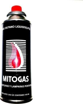 Gas Butano 20cm 430ml Estufas Mecheros Sopletes Lamparas