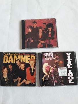 Lote 3 Cds Punk Damned Alaska Billy Idol