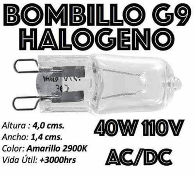 Bulbo G9 120v 40w Halogeno Bipin Supli