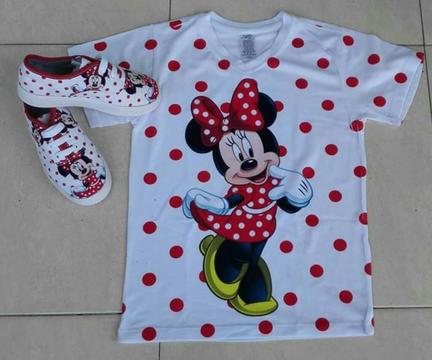 Camiseta Y Zapatos Personalizados Minnie