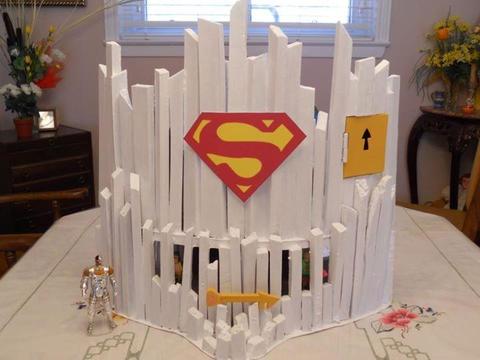 dioramas para figuras de superman