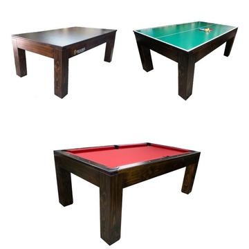 Mesa 3 en 1 Pool Ping Pong Comedor