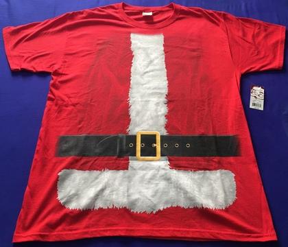 Camiseta de Santa Claus talla L para hombre