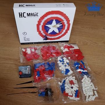 Reloj Capitán América Mesa Pared Lego Figura Colección