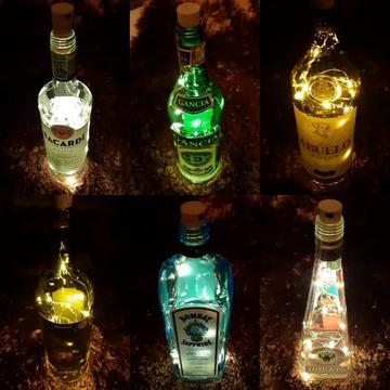 Botellas Decorativas con Luz Led