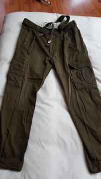 cargo abrecombie&fitch verde militar