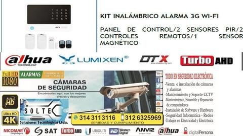 KIT INALÁMBRICO ALARMA 3G WIFI POPAYAN