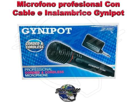 Micrófono profesional Con Cable e Inalámbrico Gynipot GY308C